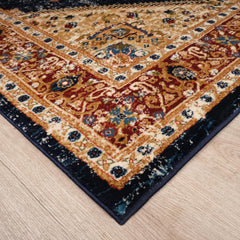 Tashkent 6080A Area Rug Navy/Navy