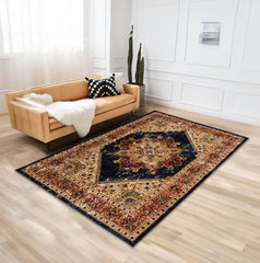 Tashkent 6080A Area Rug Navy/Navy