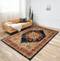 Tashkent 6080A Area Rug Navy/Navy