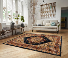 Tashkent 6080A Area Rug Navy/Navy
