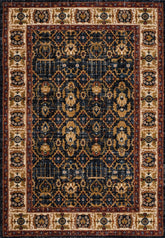 Tashkent 6081A Area Rug Navy/Navy
