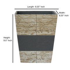 Cement Wastebasket, 7Qt