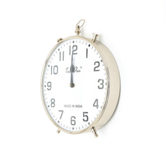 Decorative & Classic Aluminum Silver Table Clock - Desk clock