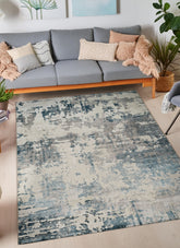 Viana 6011 Area Rug White/Blue