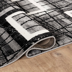 Argon 9573 Area Rug Black/Grey