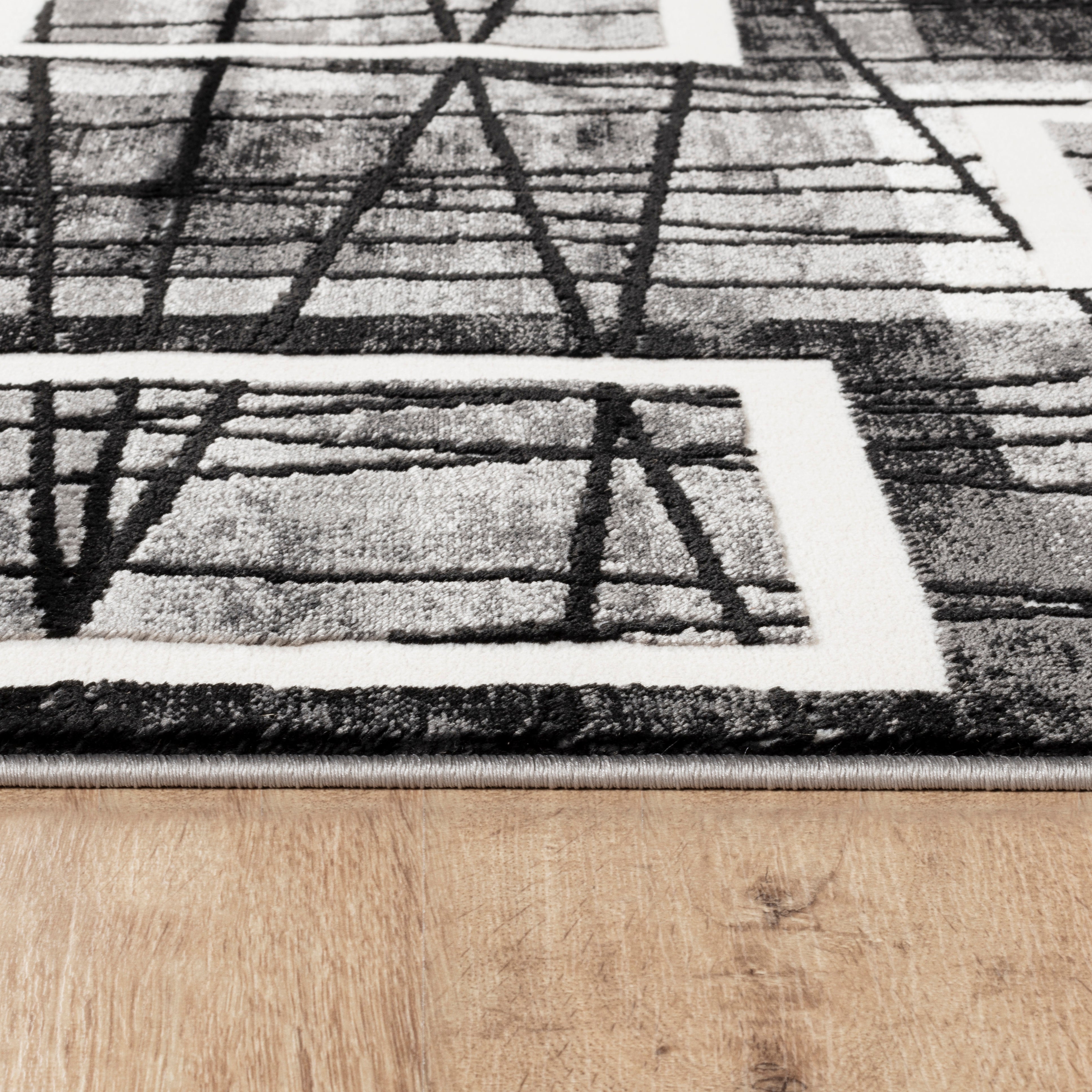 Argon 9573 Area Rug Black/Grey