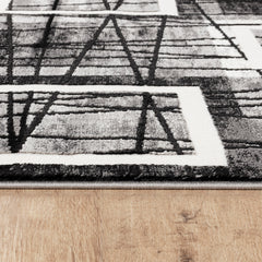 Argon 9573 Area Rug Black/Grey