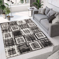 Argon 9573 Area Rug Black/Grey