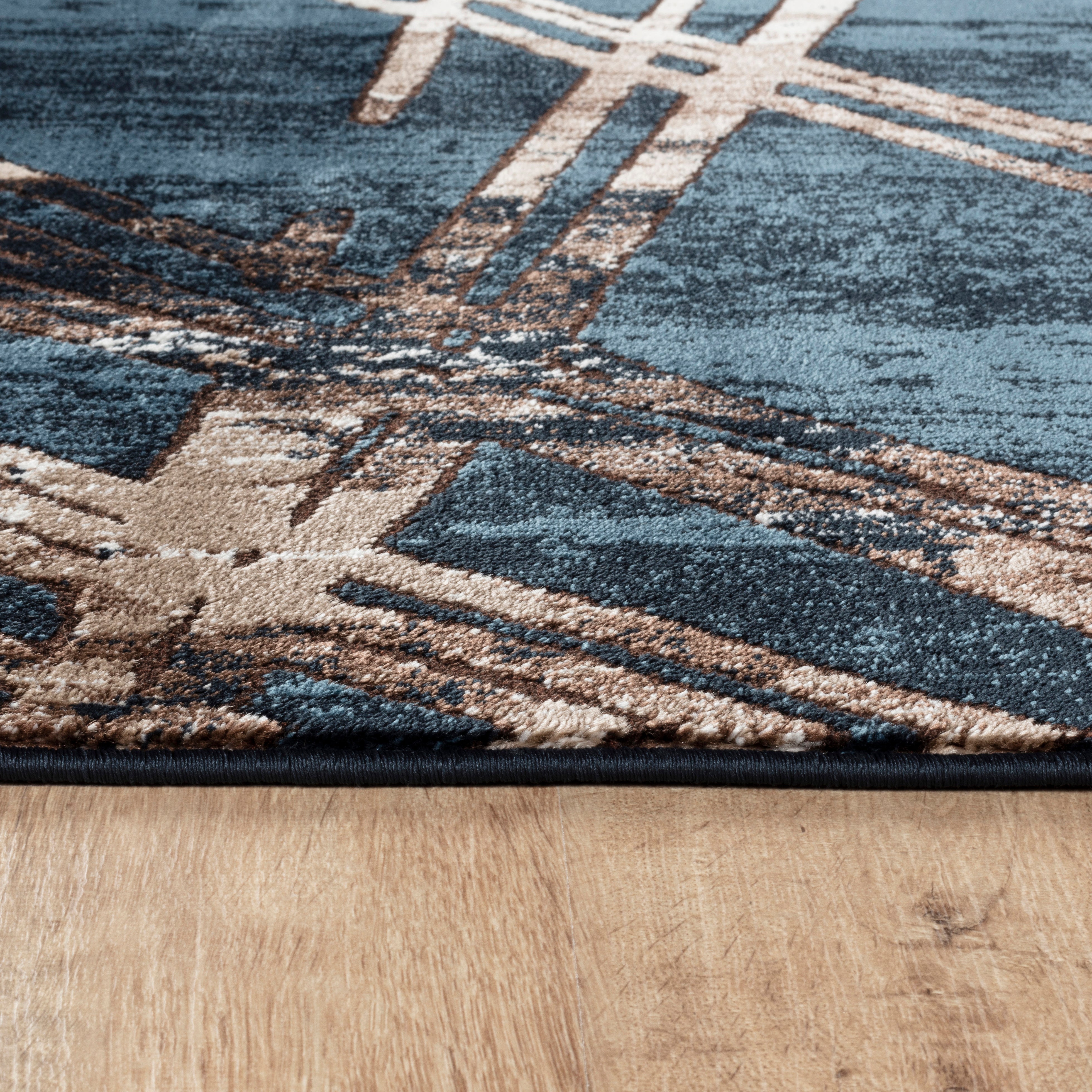 Argon 9615 Area Rug Navy/Navy