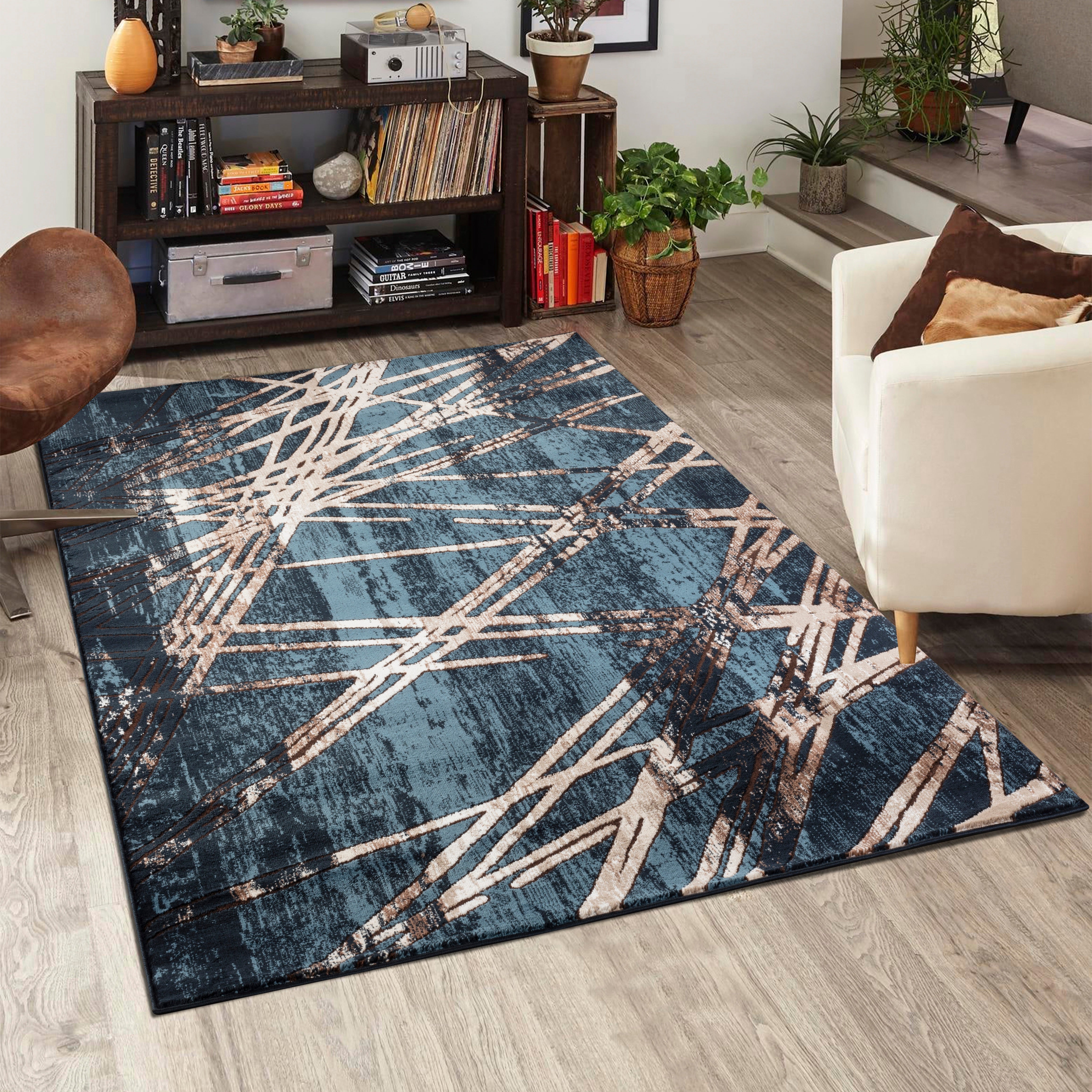 Argon 9615 Area Rug Navy/Navy