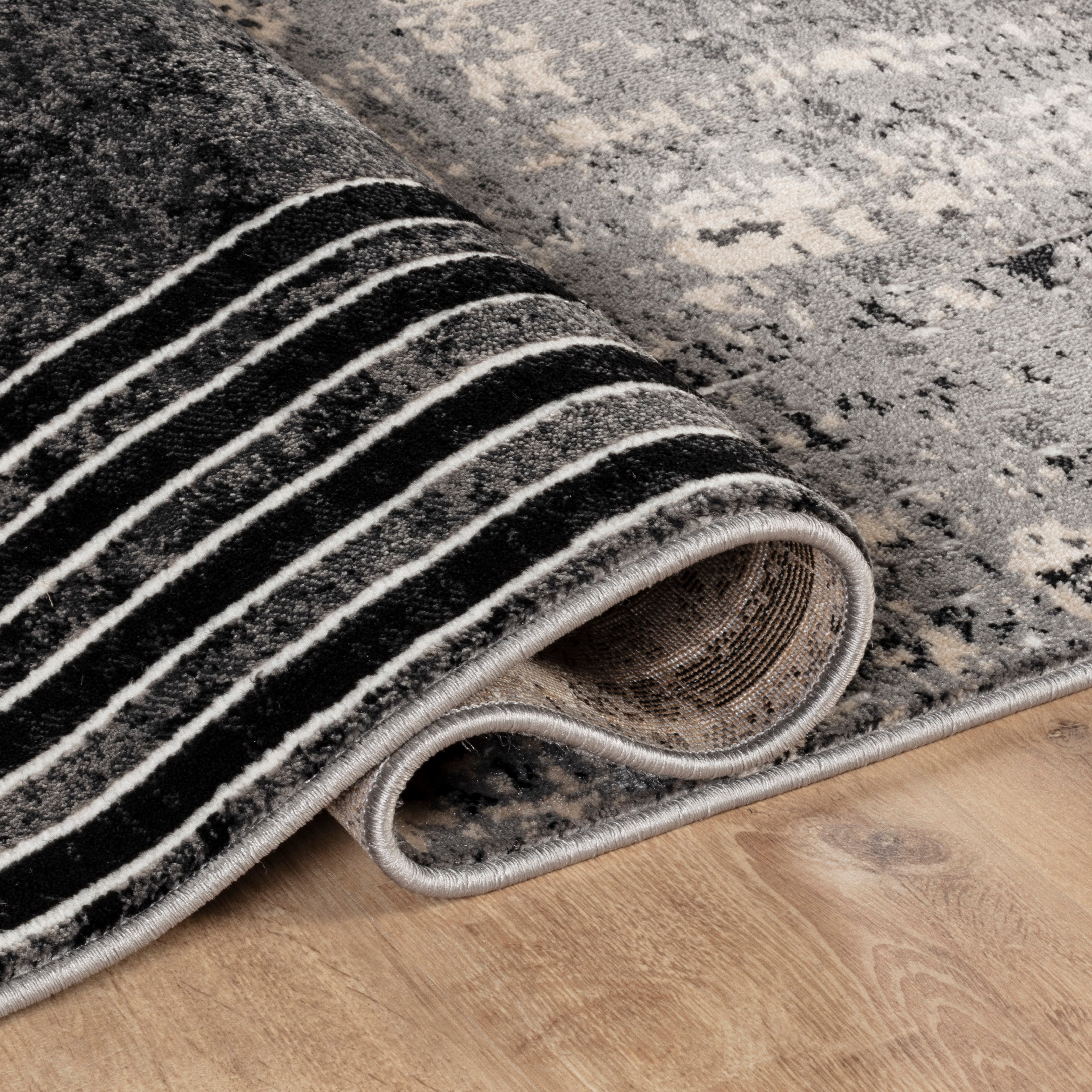 Argon 802 Area Rug Black/Grey