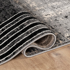 Argon 802 Area Rug Black/Grey