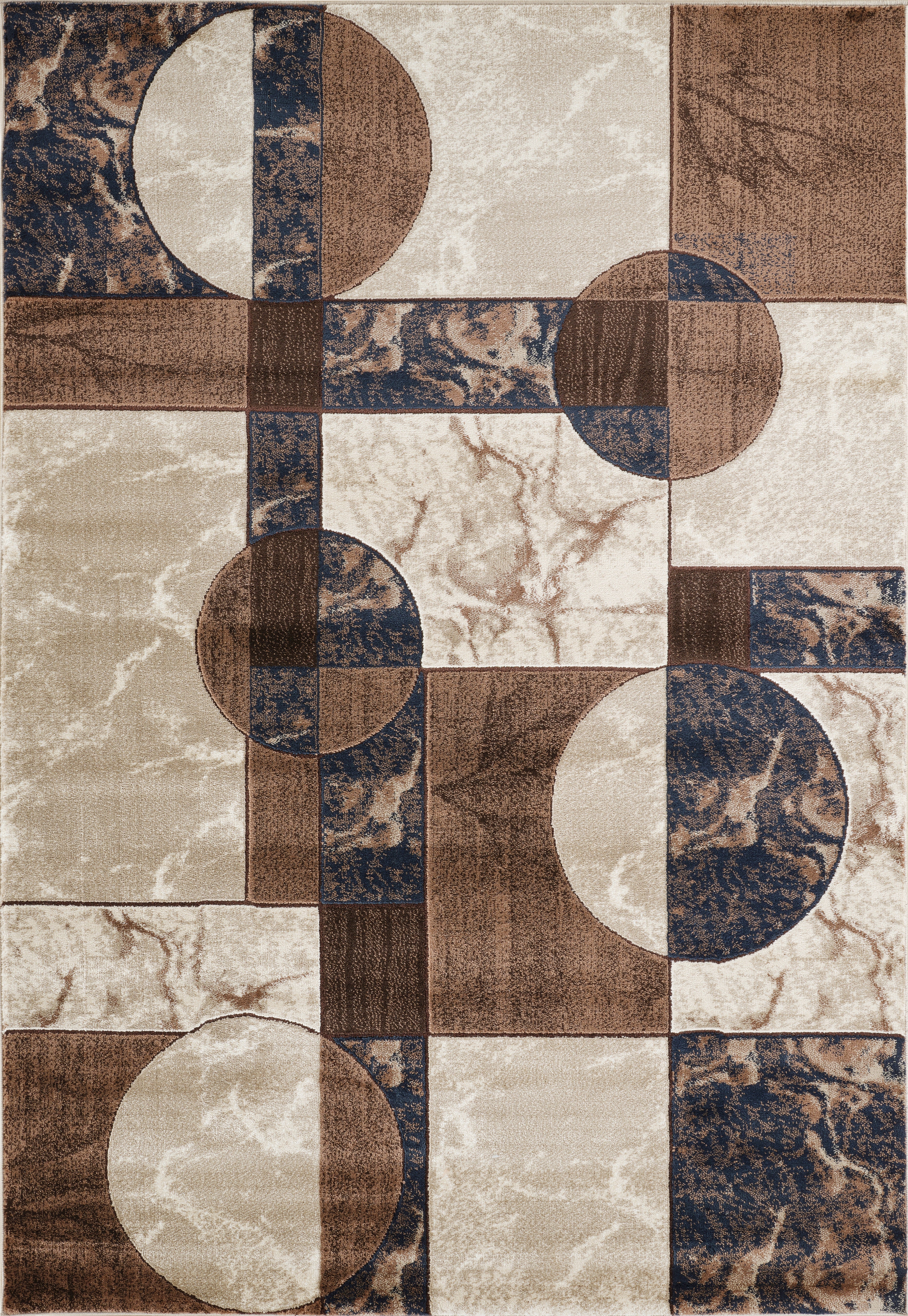 Argon 292 Area Rug Navy/D.Beige