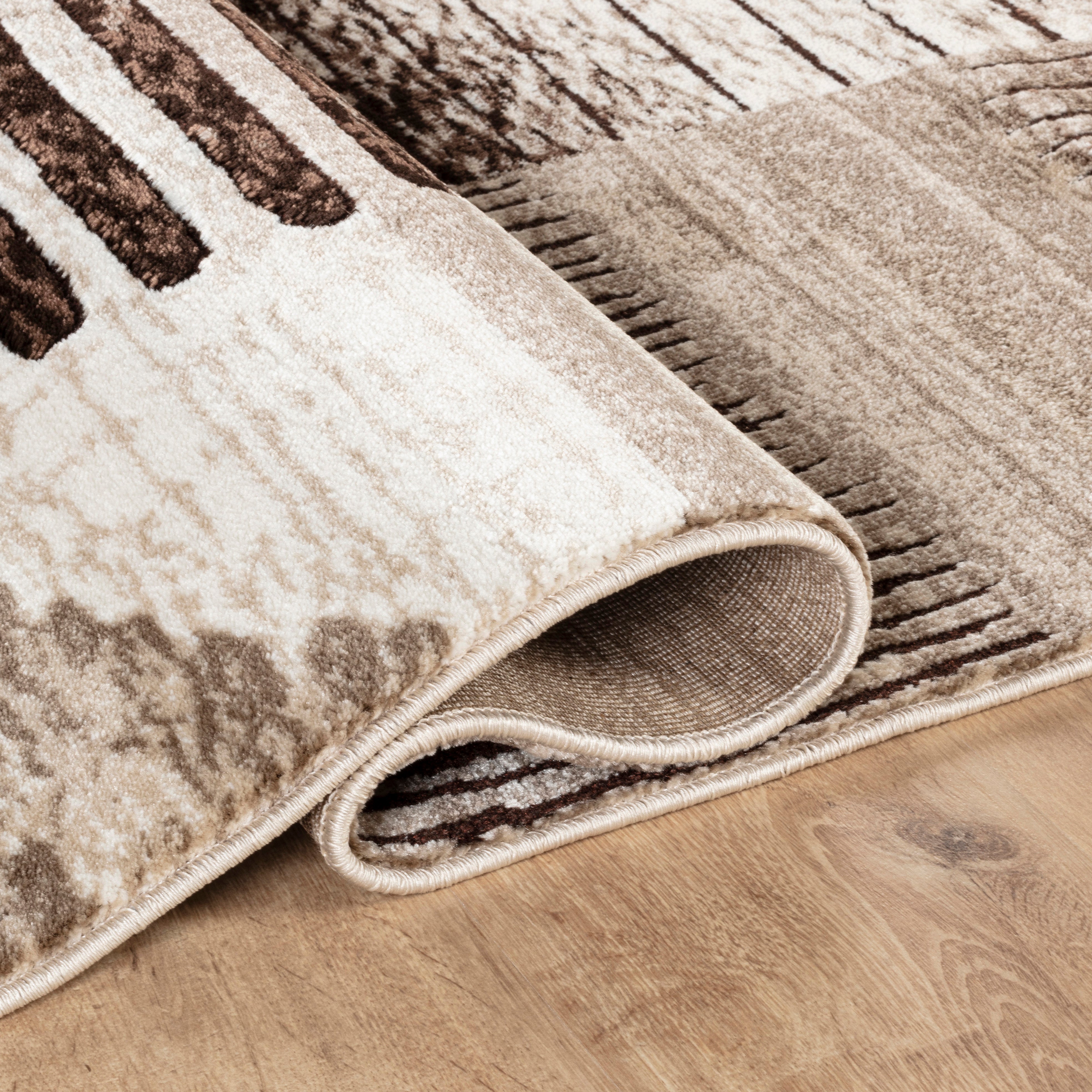Argon 294 Area Rug D.Beige/D.Beige
