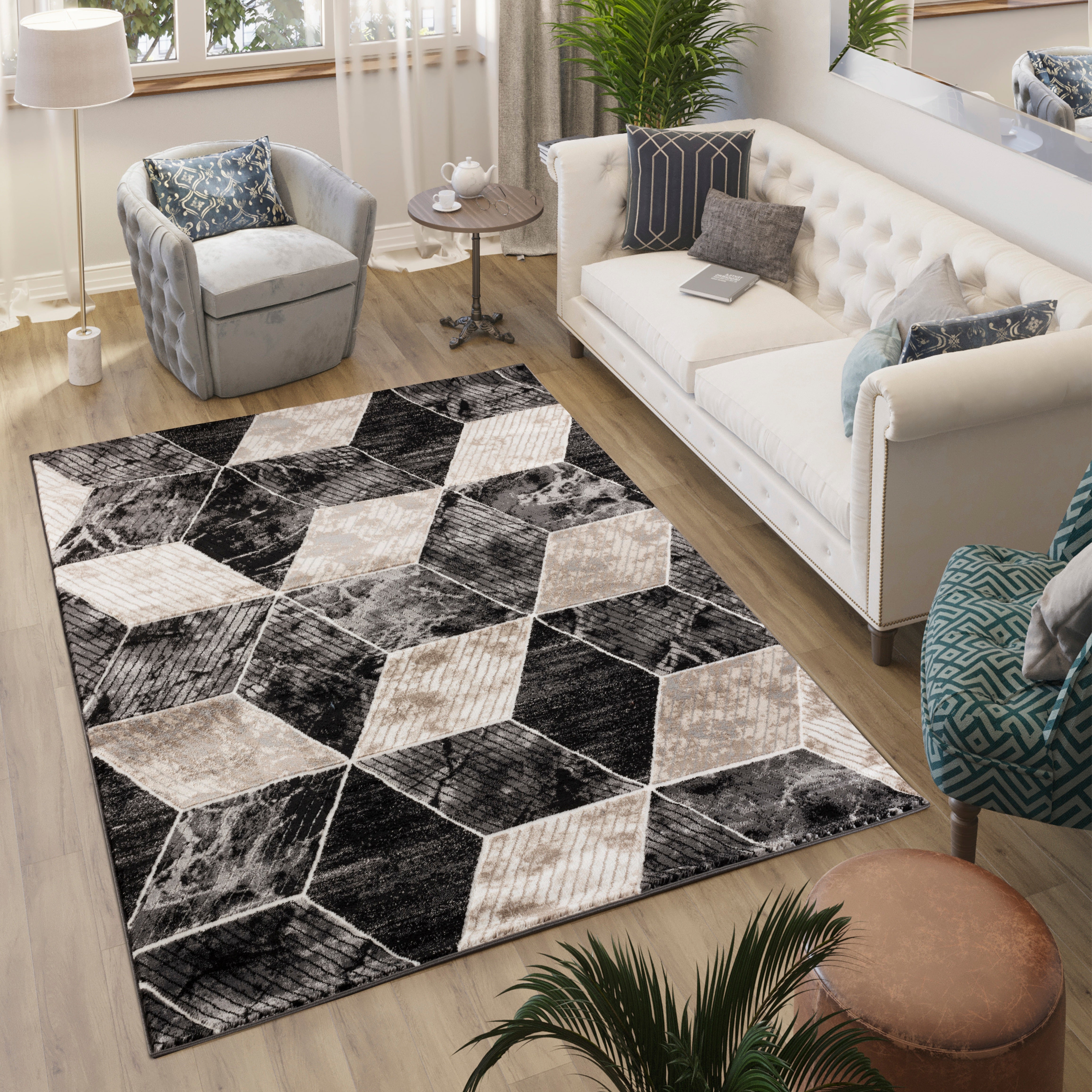 Argon 896 Area Rug Beige/Grey