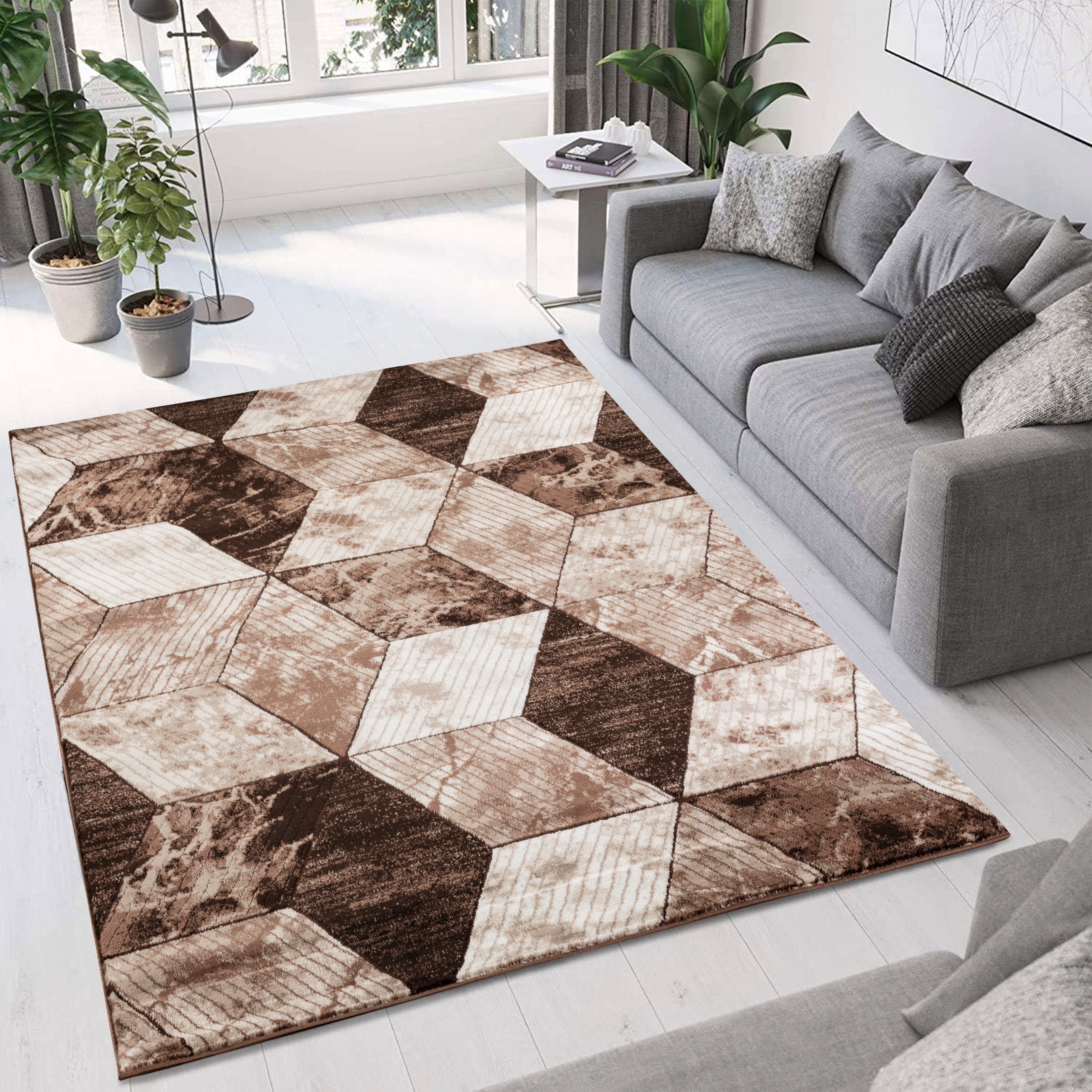 Argon 896 Area Rug D.Beige/Brown
