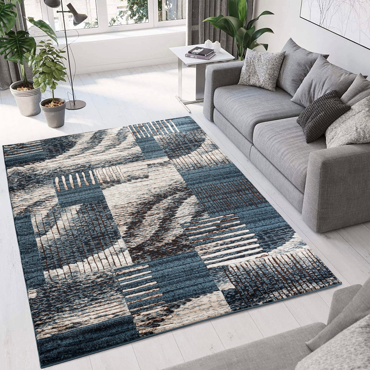 Argon 294 Area Rug Navy/Navy