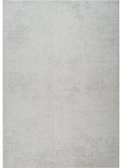 Modern Distressed Grid Textured Cream & Beige Area Rug & Runner – BT306 Cream Beige