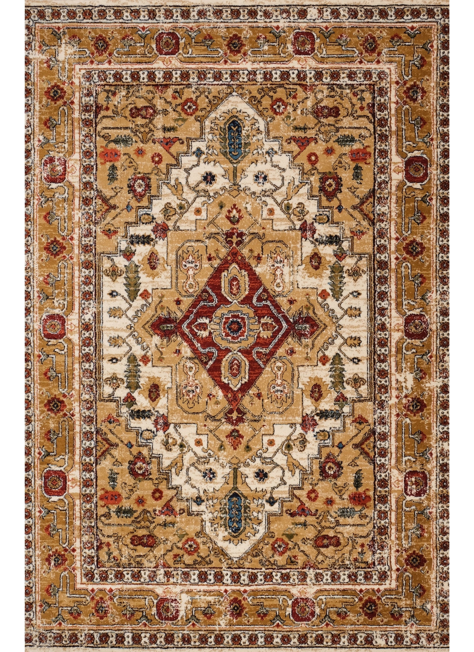 Mongolia 6083B Area Rug Cream/Cream