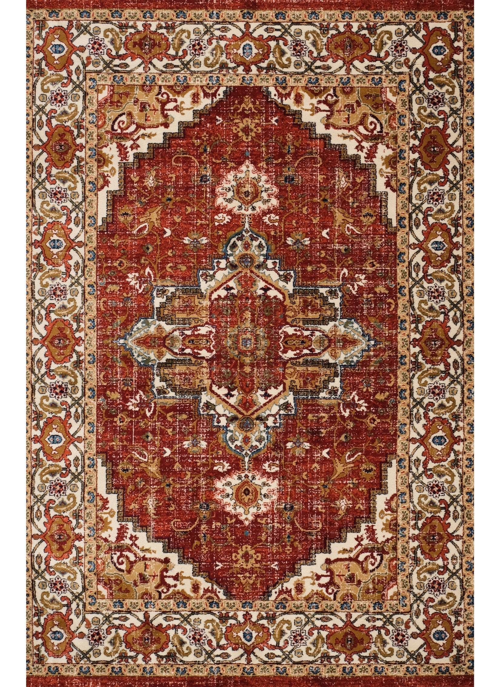 Mongolia 2987A Area Rug Red/Red
