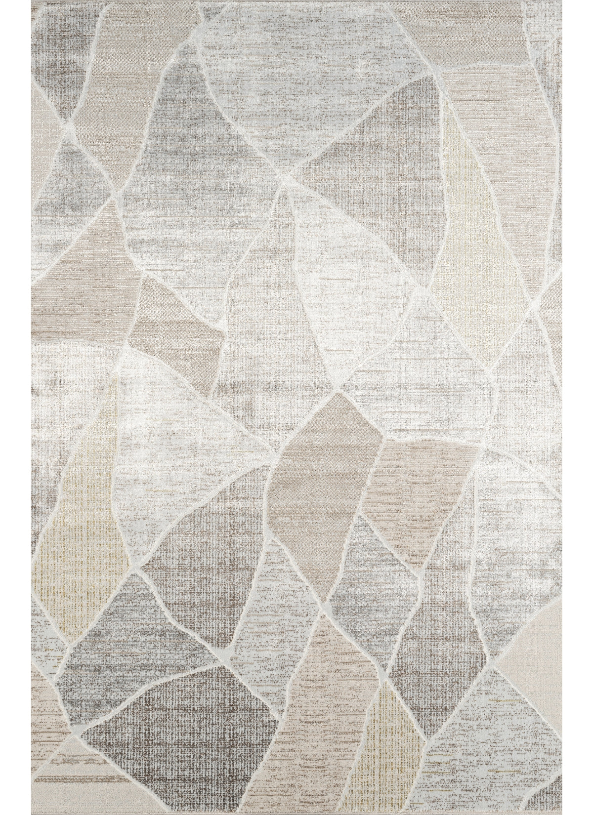 Cleopatra 60237 Cream area rug top view