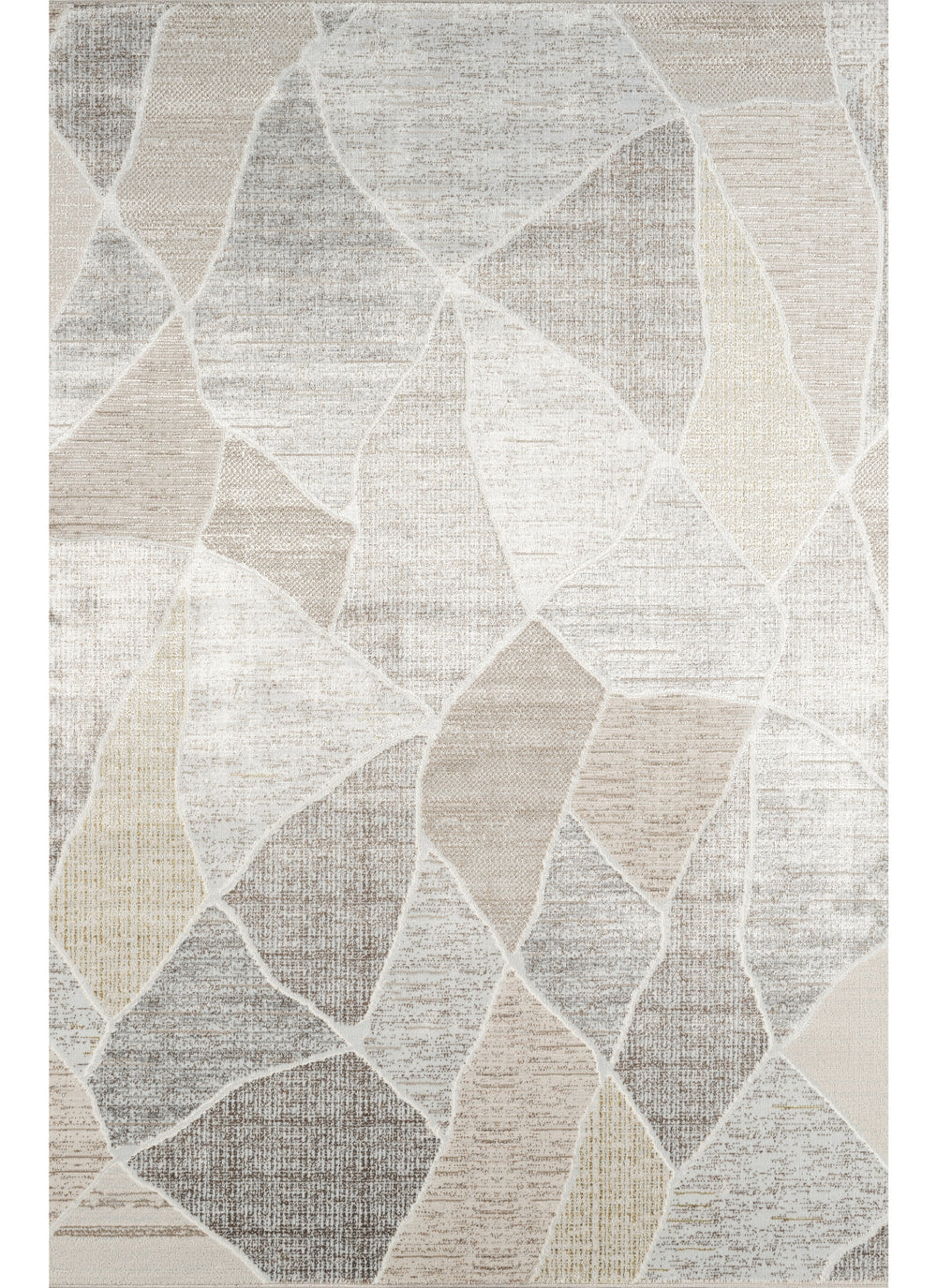 Cleopatra 60237 Cream area rug top view