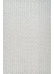 Modern Geometric Fretwork Textured Cream Area Rug & Runner – BT318 Cream