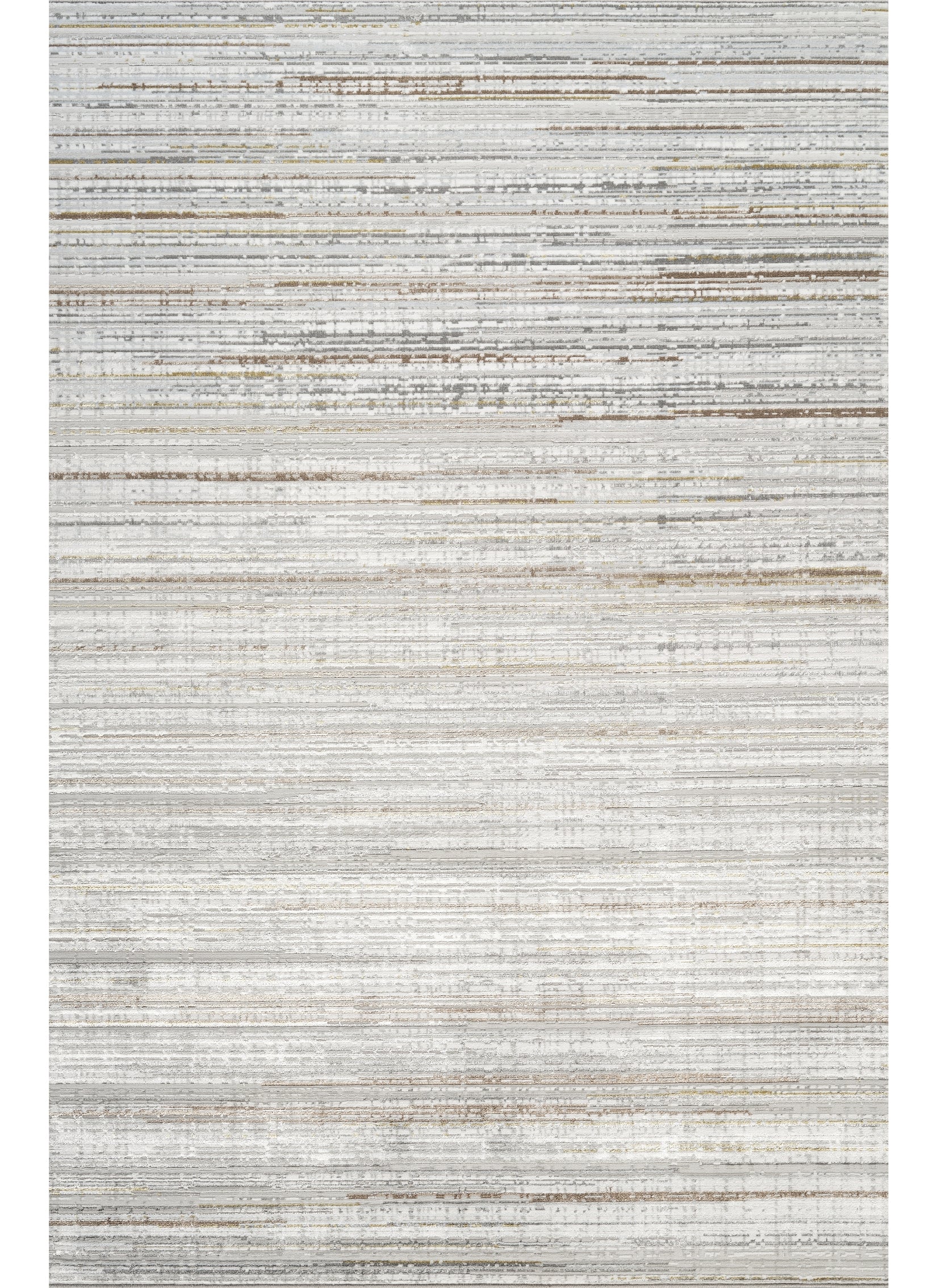 Modern Striated Linear Stripe Grey Area Rug & Runner – H0401 Grey