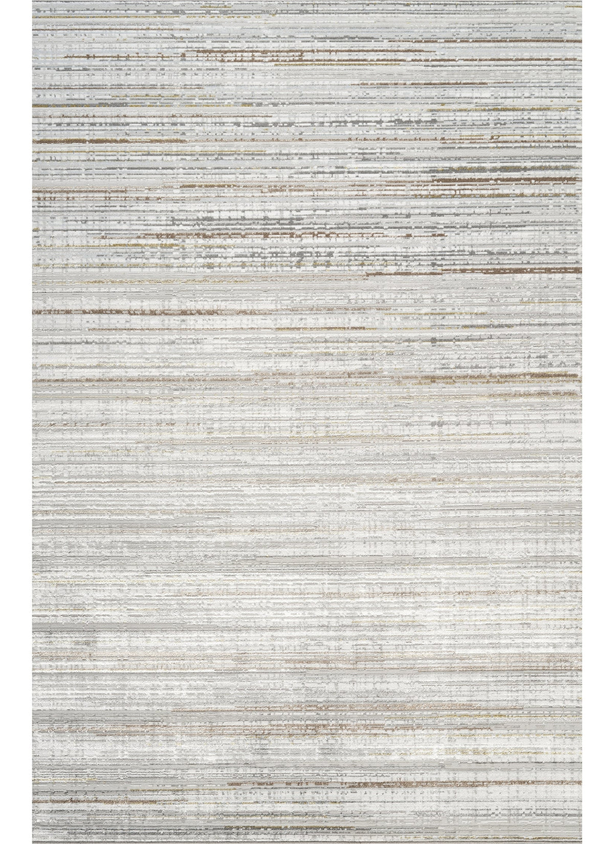 Modern Striated Linear Stripe Grey Area Rug & Runner – H0401 Grey