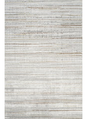 Modern Striated Linear Stripe Grey Area Rug & Runner – H0401 Grey