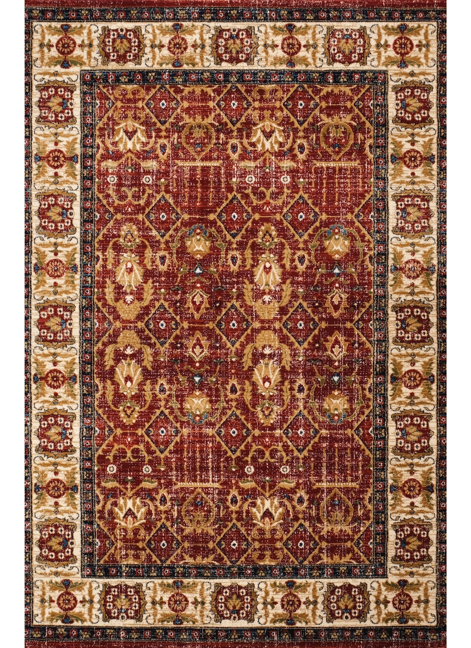 Tashkent 6081A Area Rug Red/Red