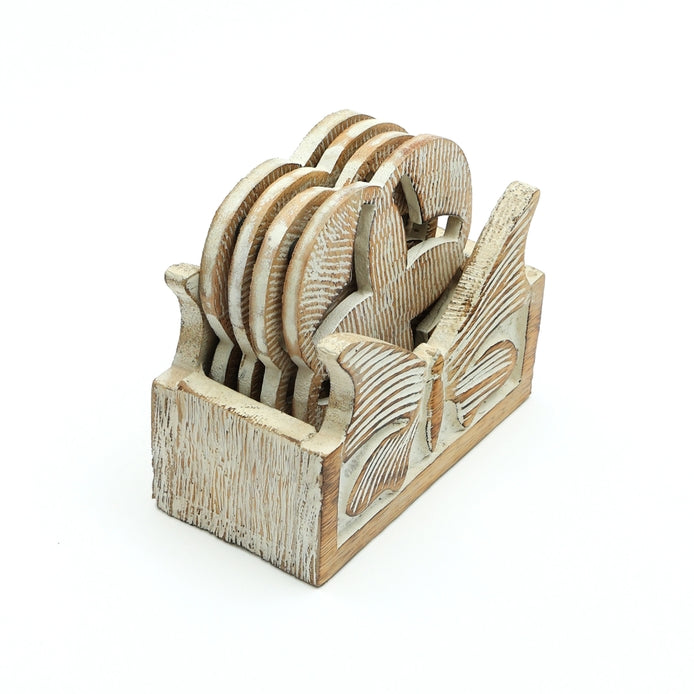 Wooden Coasters for Home & Office Use | Set of 4 | Stylish Drink Coasters