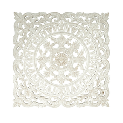 Hand Carved Wall Decor | Mandala Wall Accent | Unique Home Décor Piece