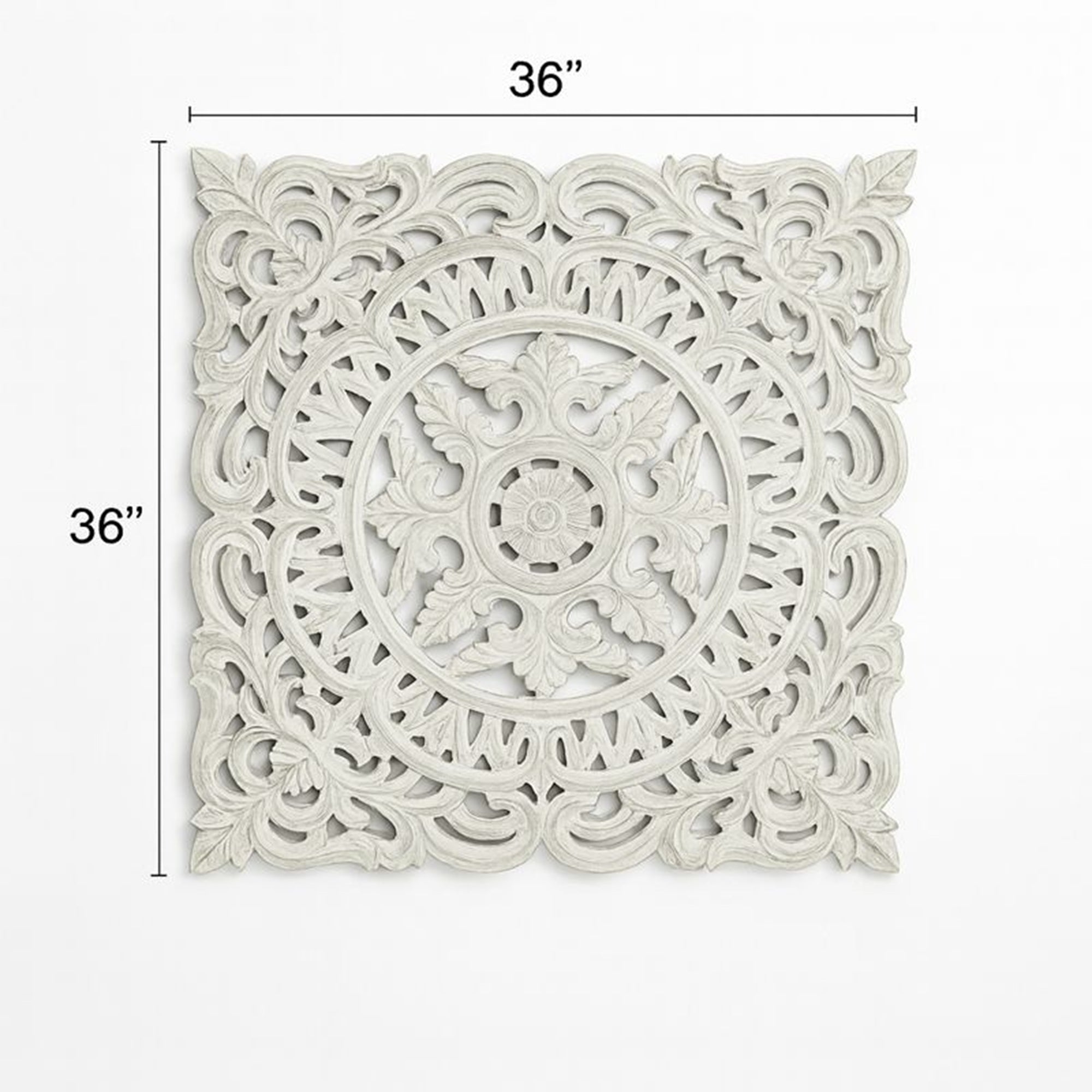 Hand Carved Wall Decor | Mandala Wall Accent | Unique Home Décor Piece