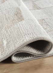 Modern Geometric Mosaic Tile Grey Area Rug & Runner – 60240 Grey