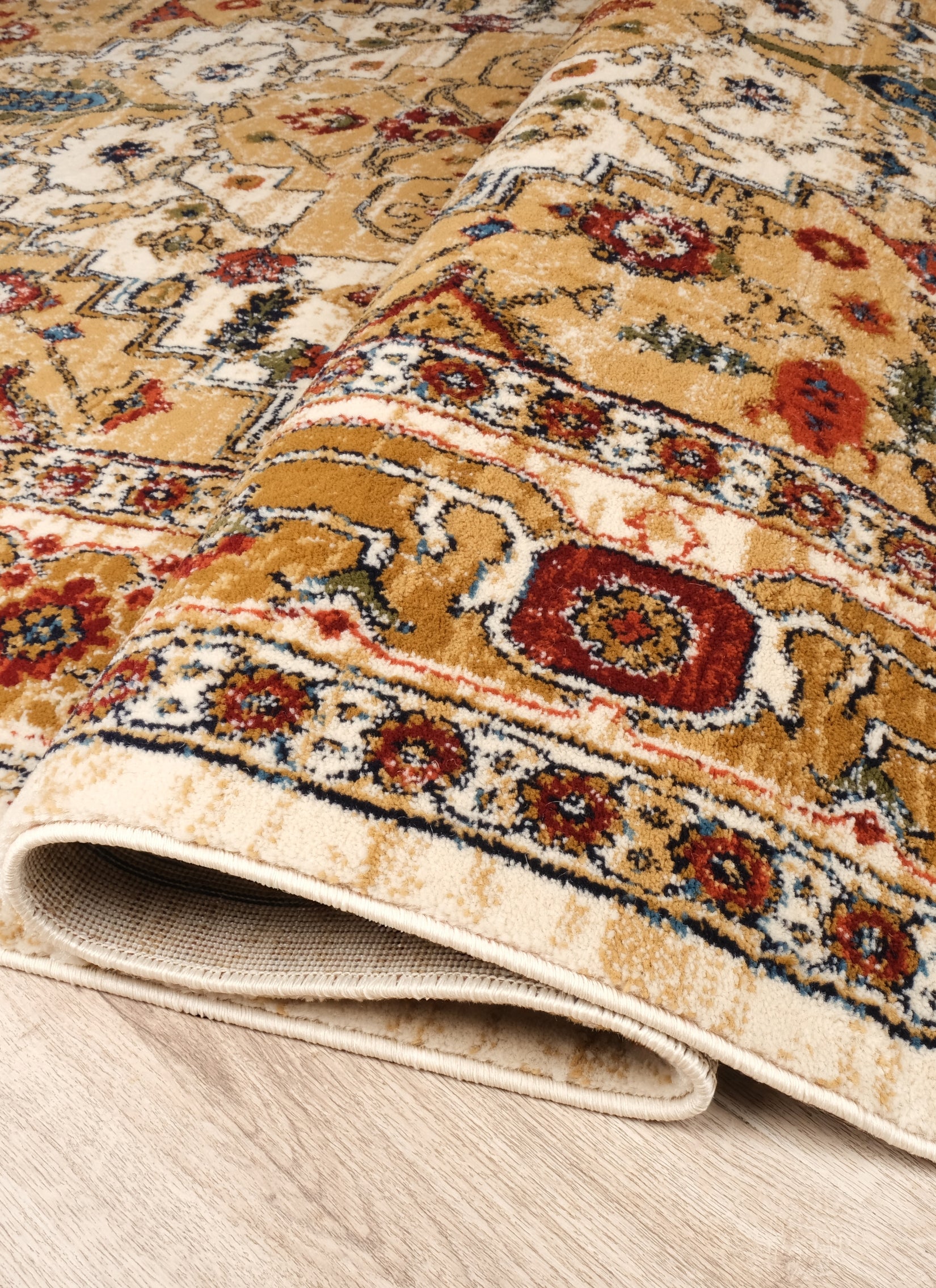 Mongolia 6083B Area Rug Cream/Cream