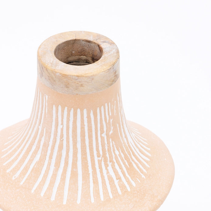 Handcrafted Ecomix Vase | Eco Friendly Decorative Vase (17” / 13.5”)