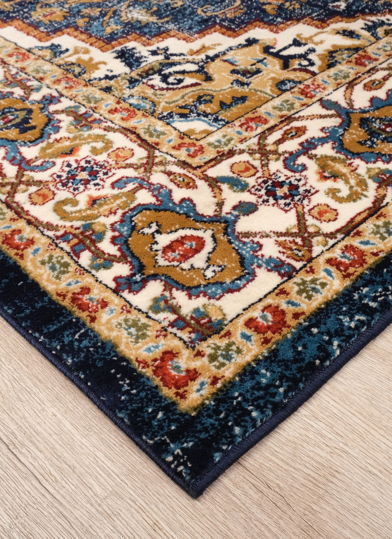 Mongolia 2987A Area Rug Navy/Navy