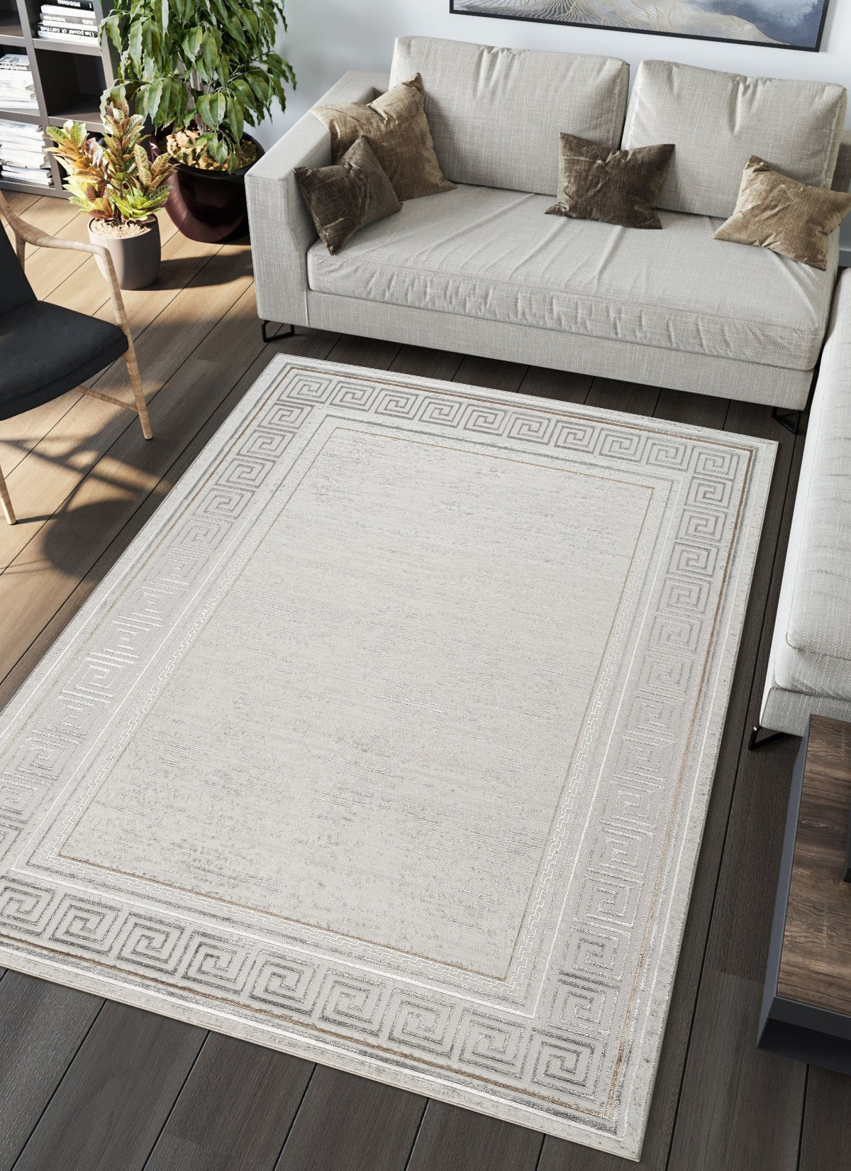 Cleopatra G1587 Grey Area Rug