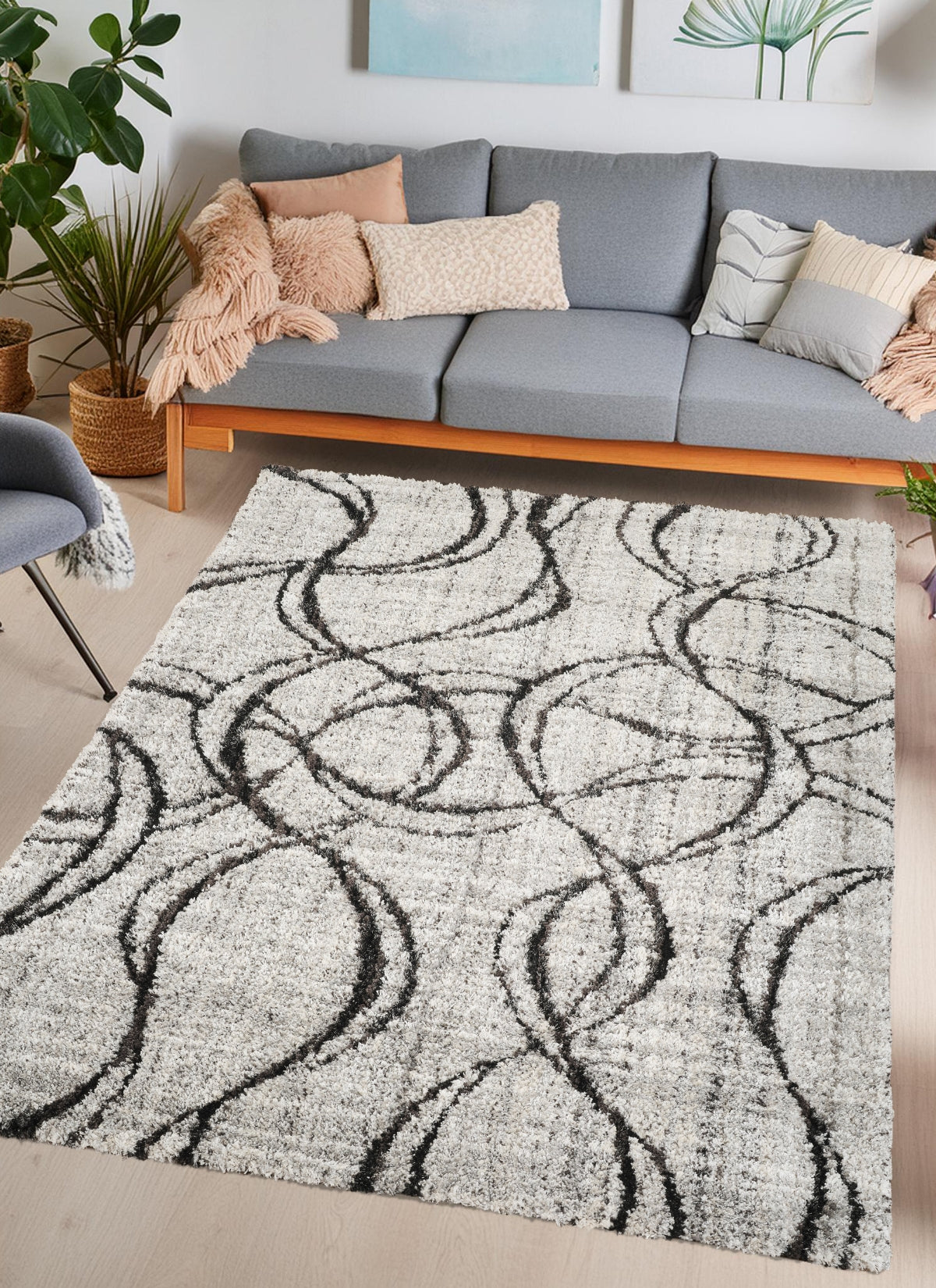 Gala 17349 Black Area Rug