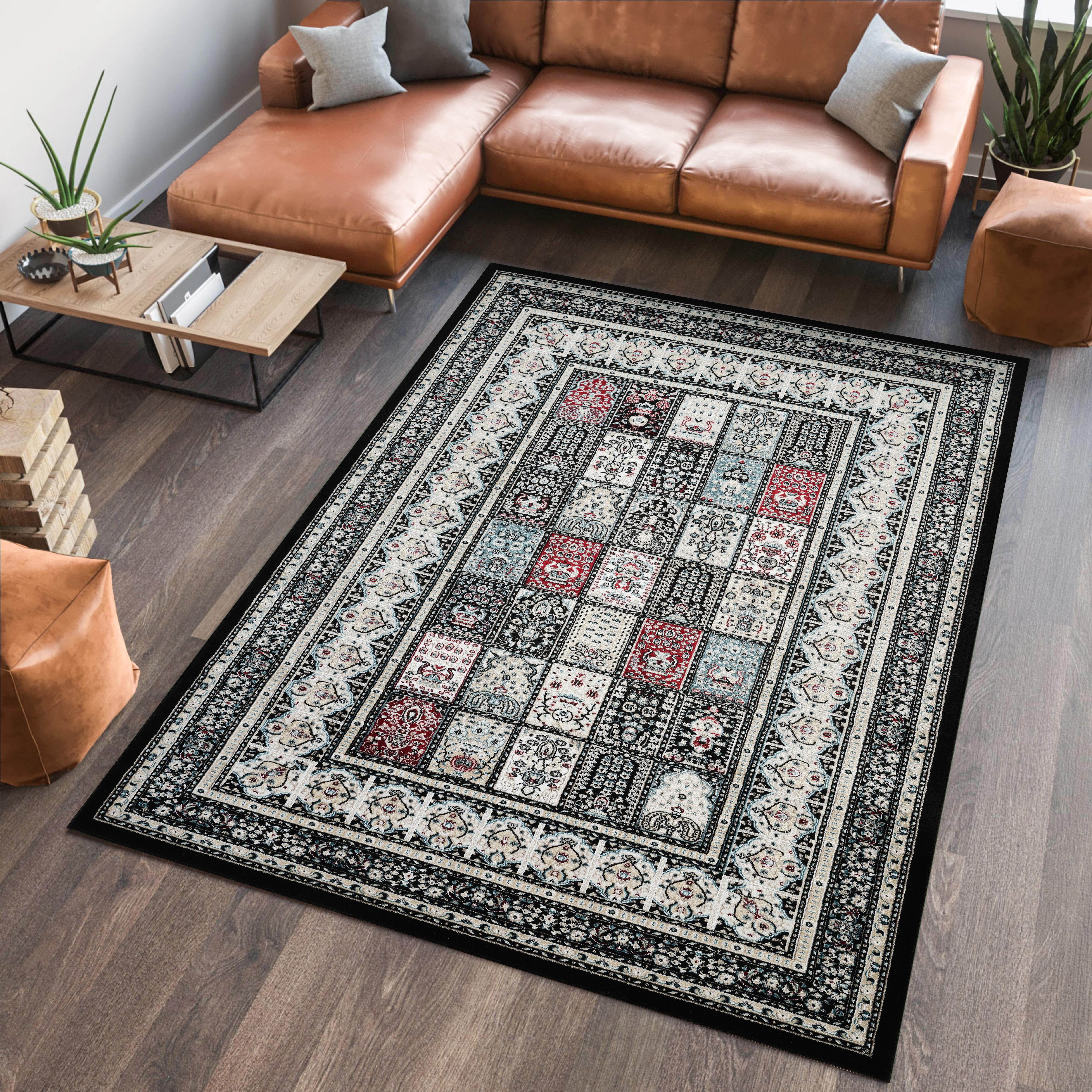 Hereke 4763 Area Rug Black