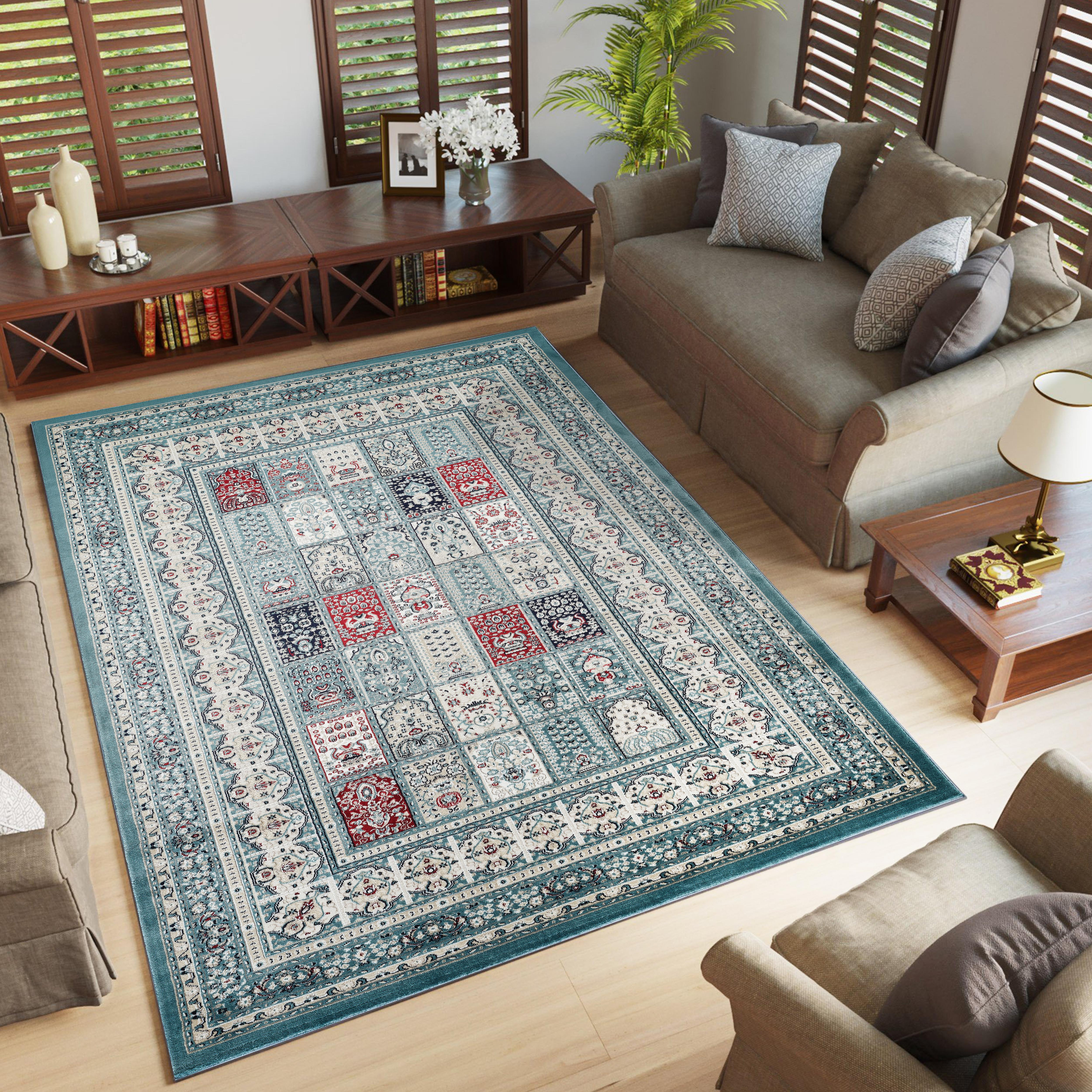 Hereke 4763 Area Rug Blue