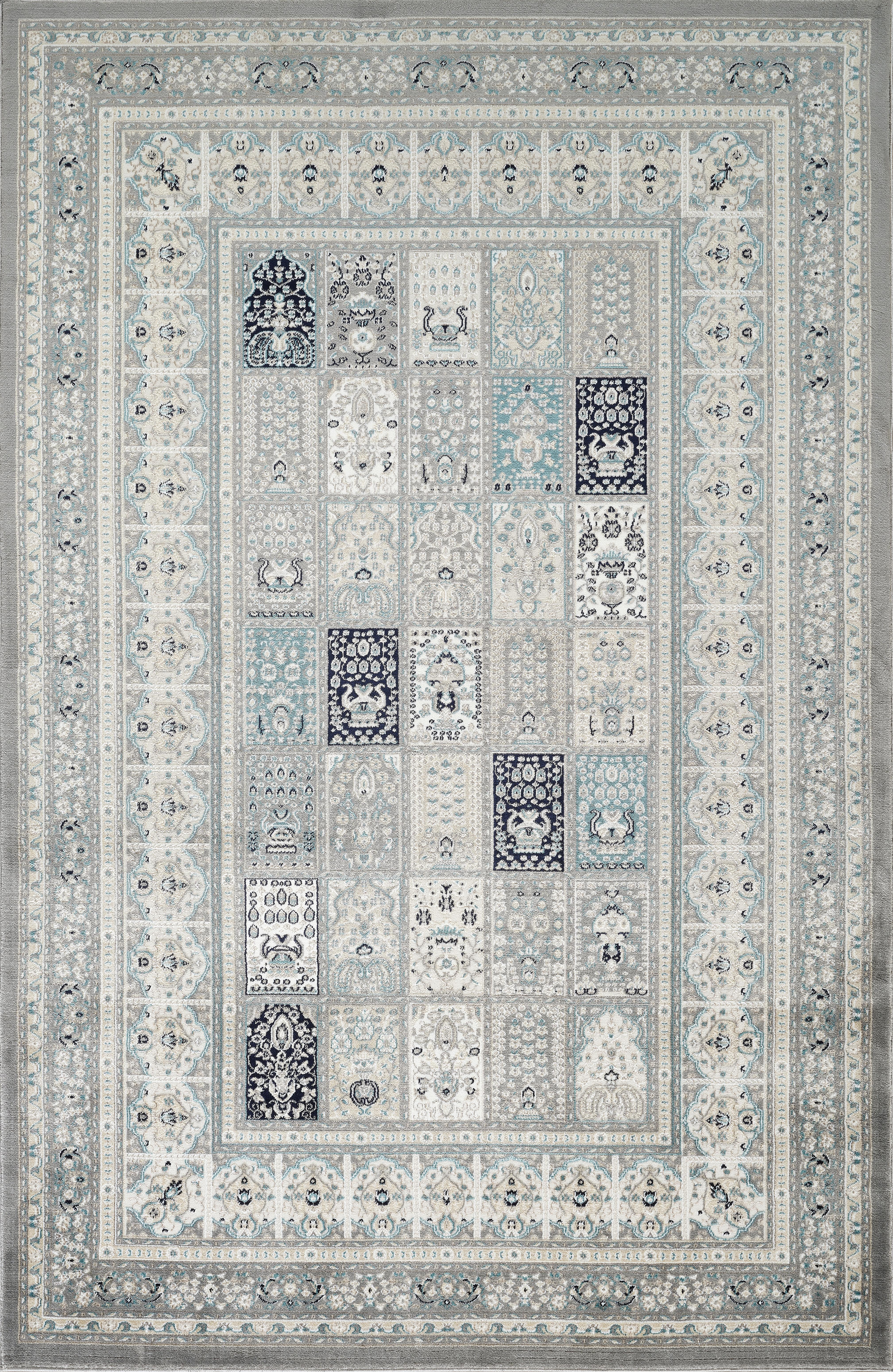 Hereke 4763 Area Rug Grey