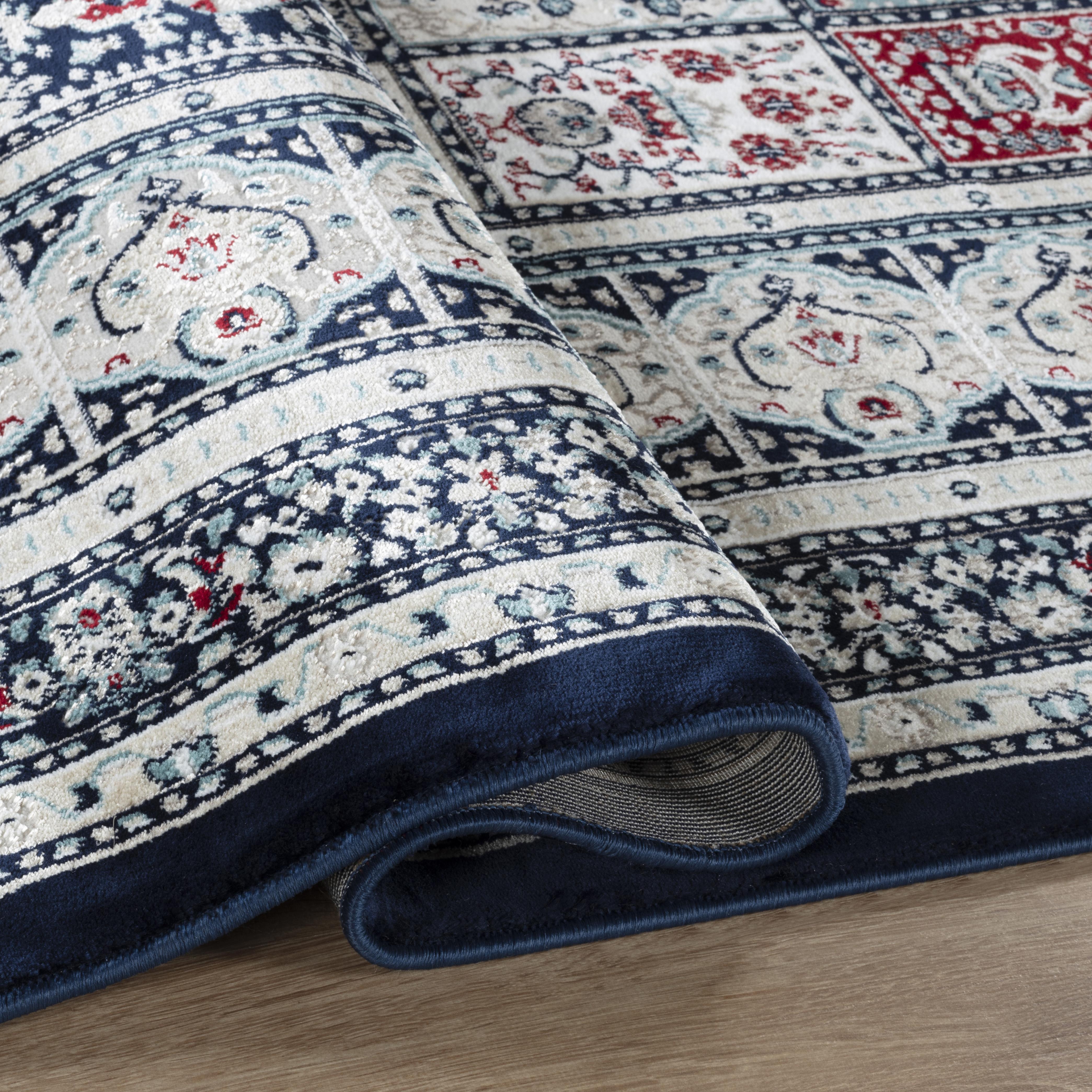 Hereke 4763 Area Rug Navy