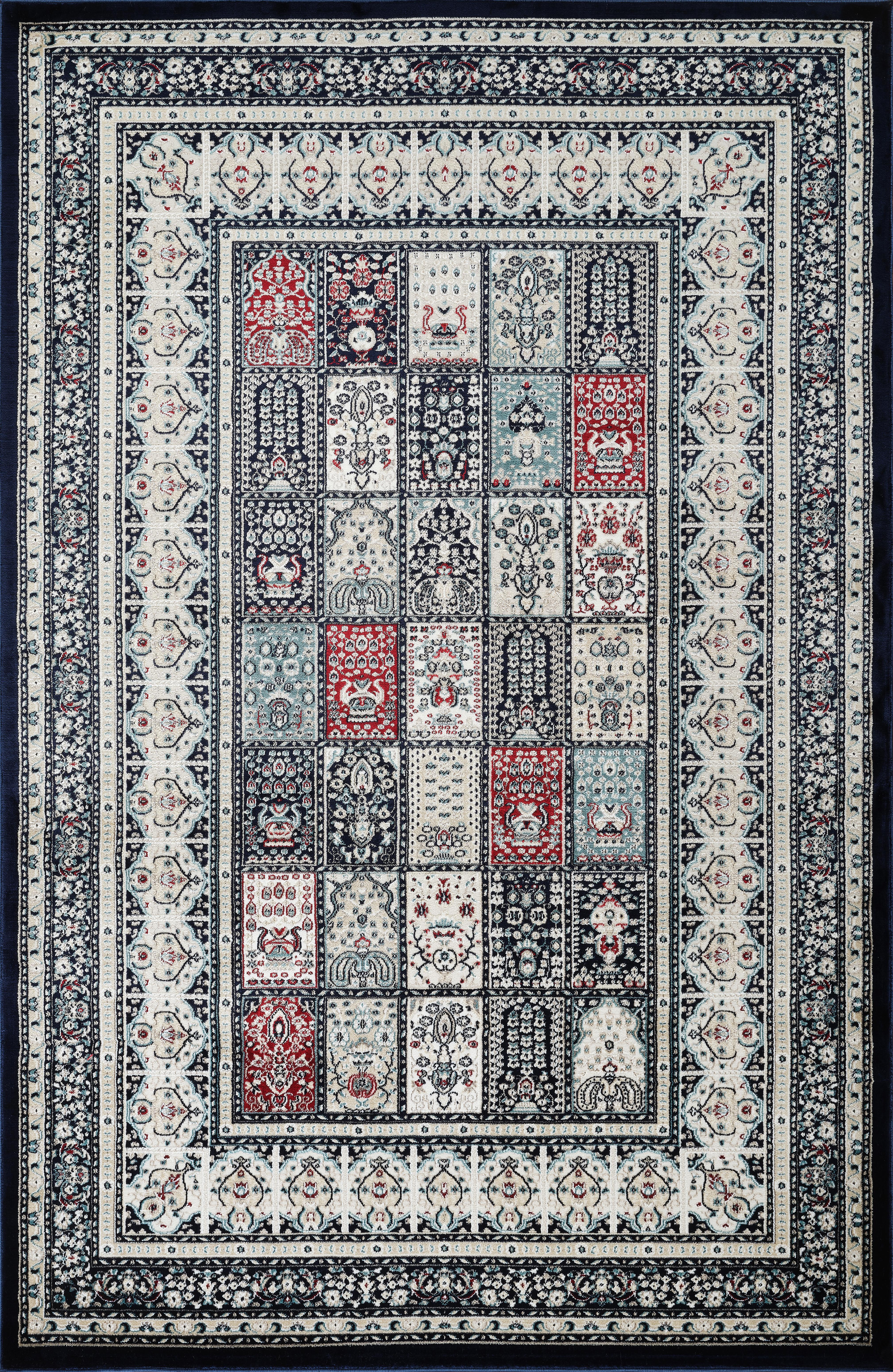 Hereke 4763 Area Rug Navy
