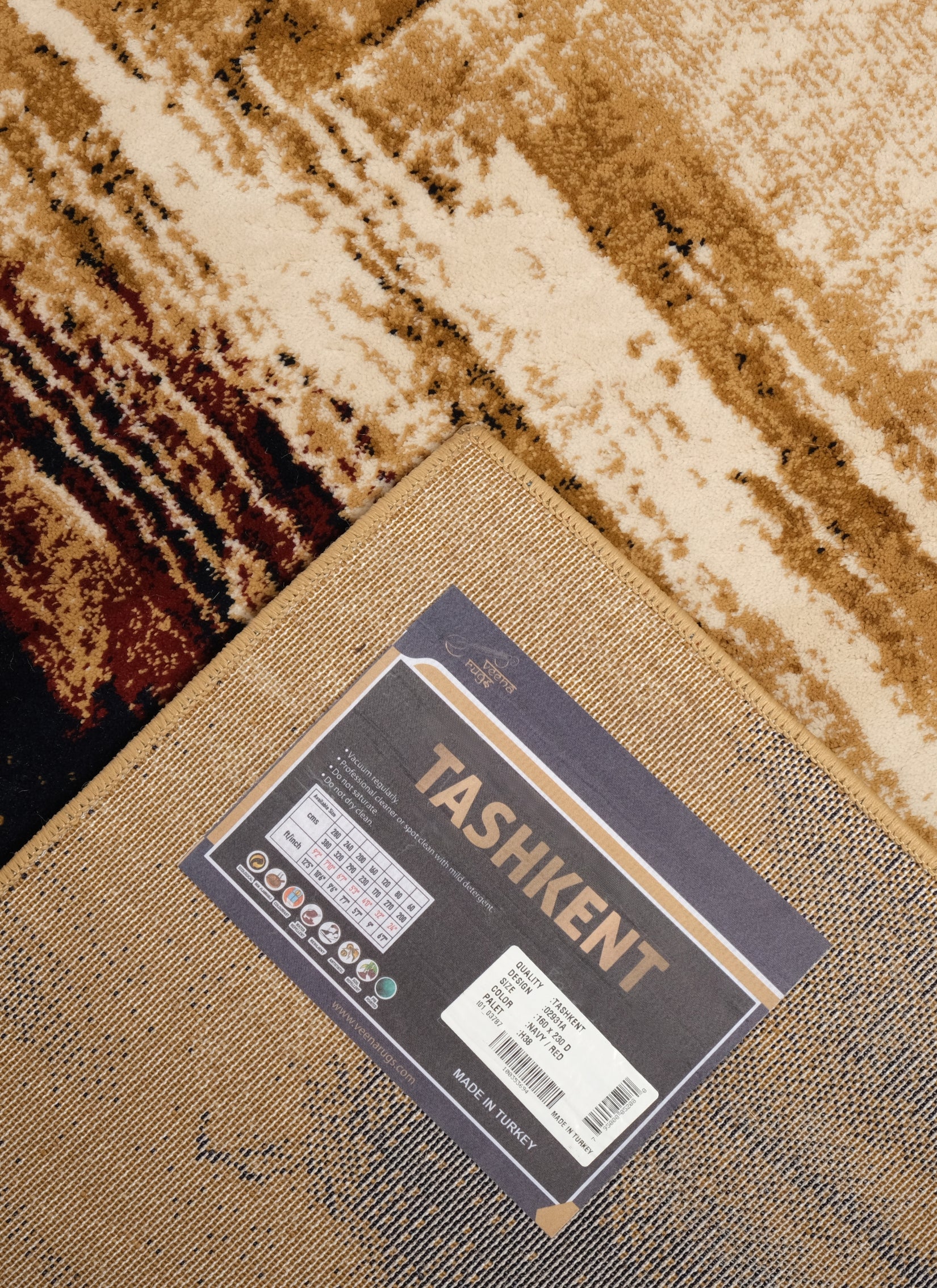 Tashkent 2931A Area Rug Navy/Red