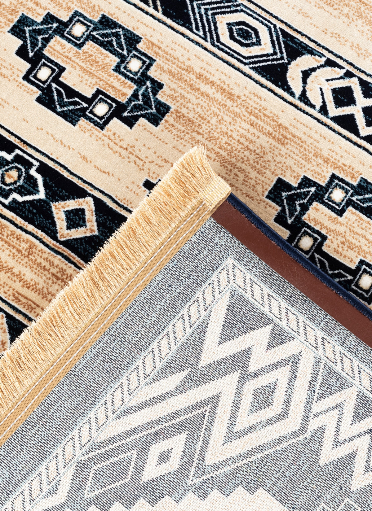 Kandahar E927A Area Rug Beige/Navy