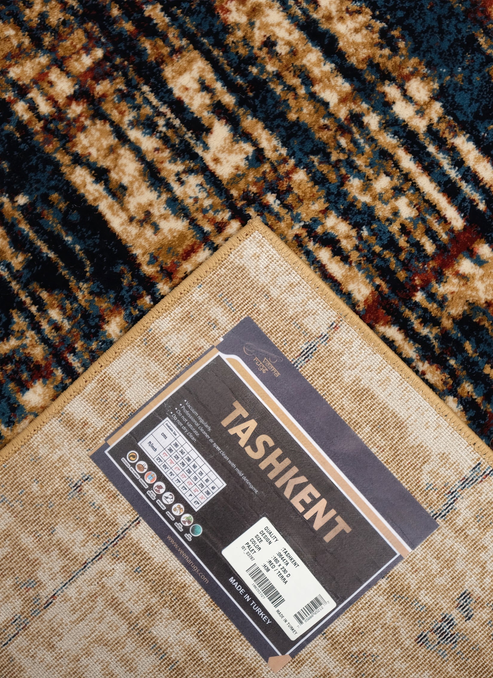 Tashkent 6447A Area Rug Red/Terra