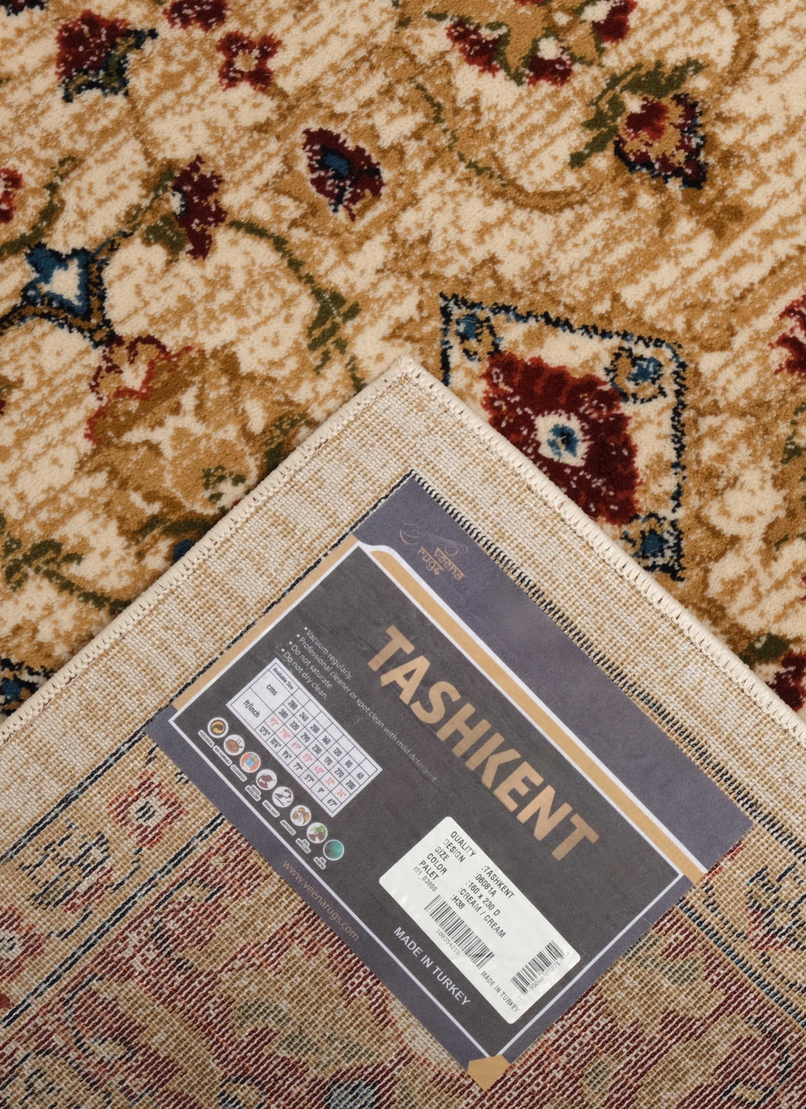 Tashkent 6081A Area Rug Cream/Cream