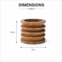 Elegant Wooden Napkin Rings | Set of 4 | Perfect for Dining